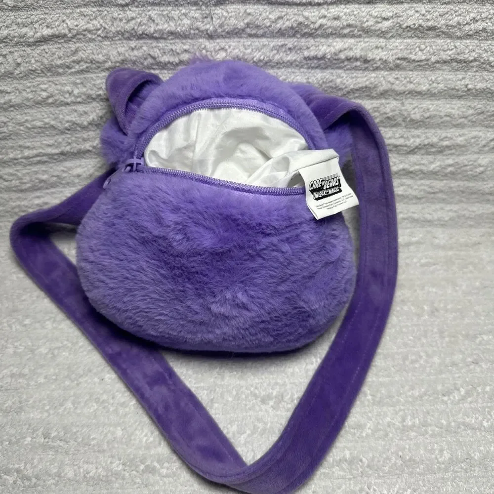 Care Bears Unlock The Magic Plush Crossbody Shoulder Bag Purse Purple
